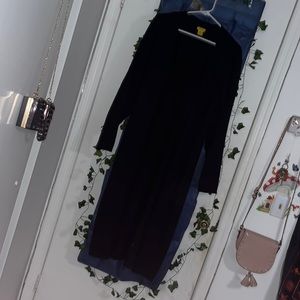 Long, Black Cardigan